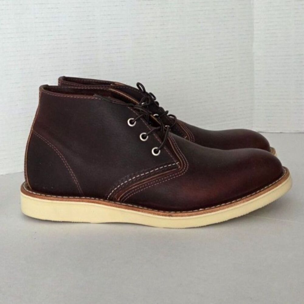 Red Wing Heritage 3141 Work Chukka Boots Brown Men 10.5 Briar Oil-Slick Leather